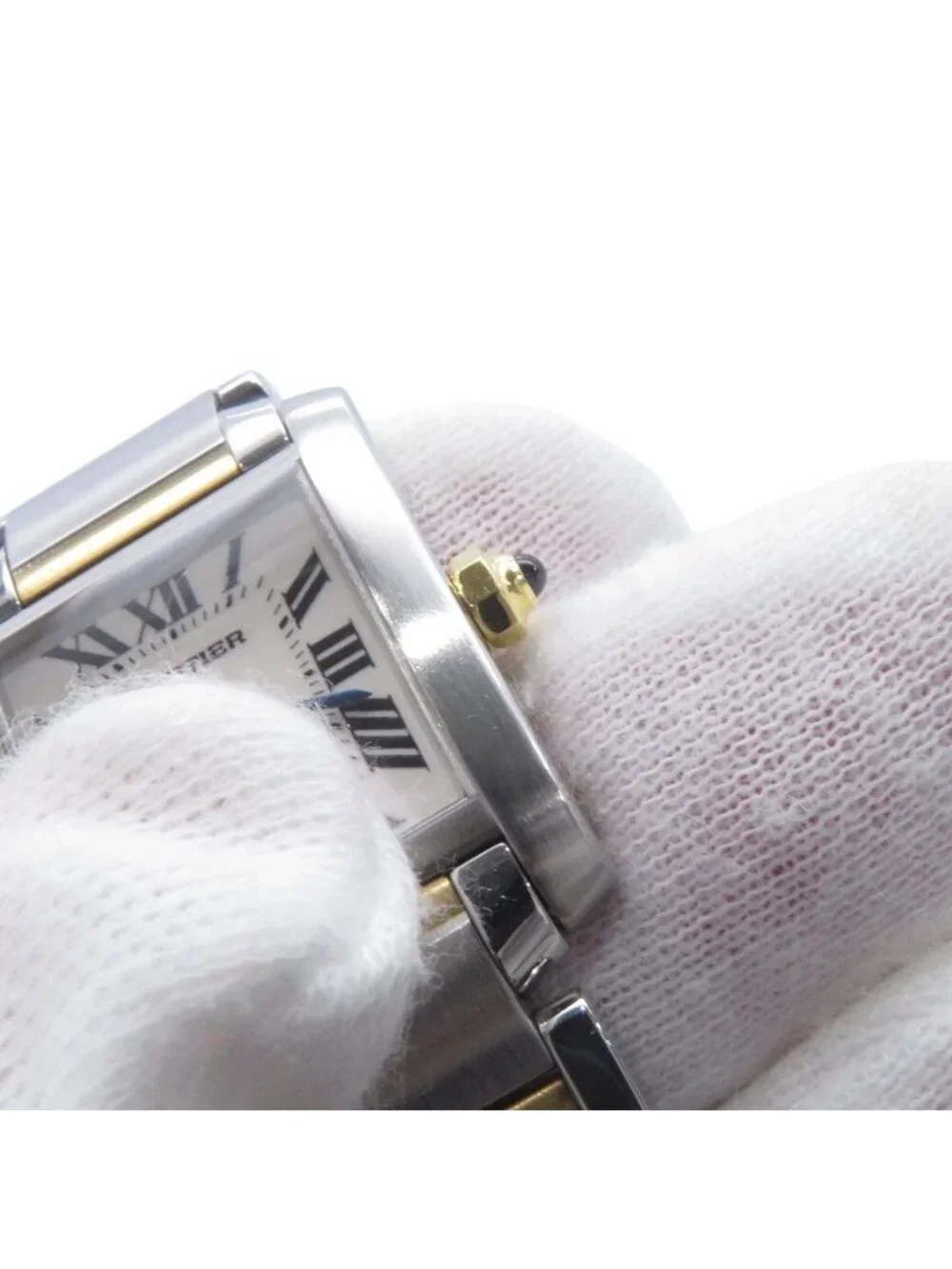 Cartier Tank Francaise SM Watch White Dial Quartz